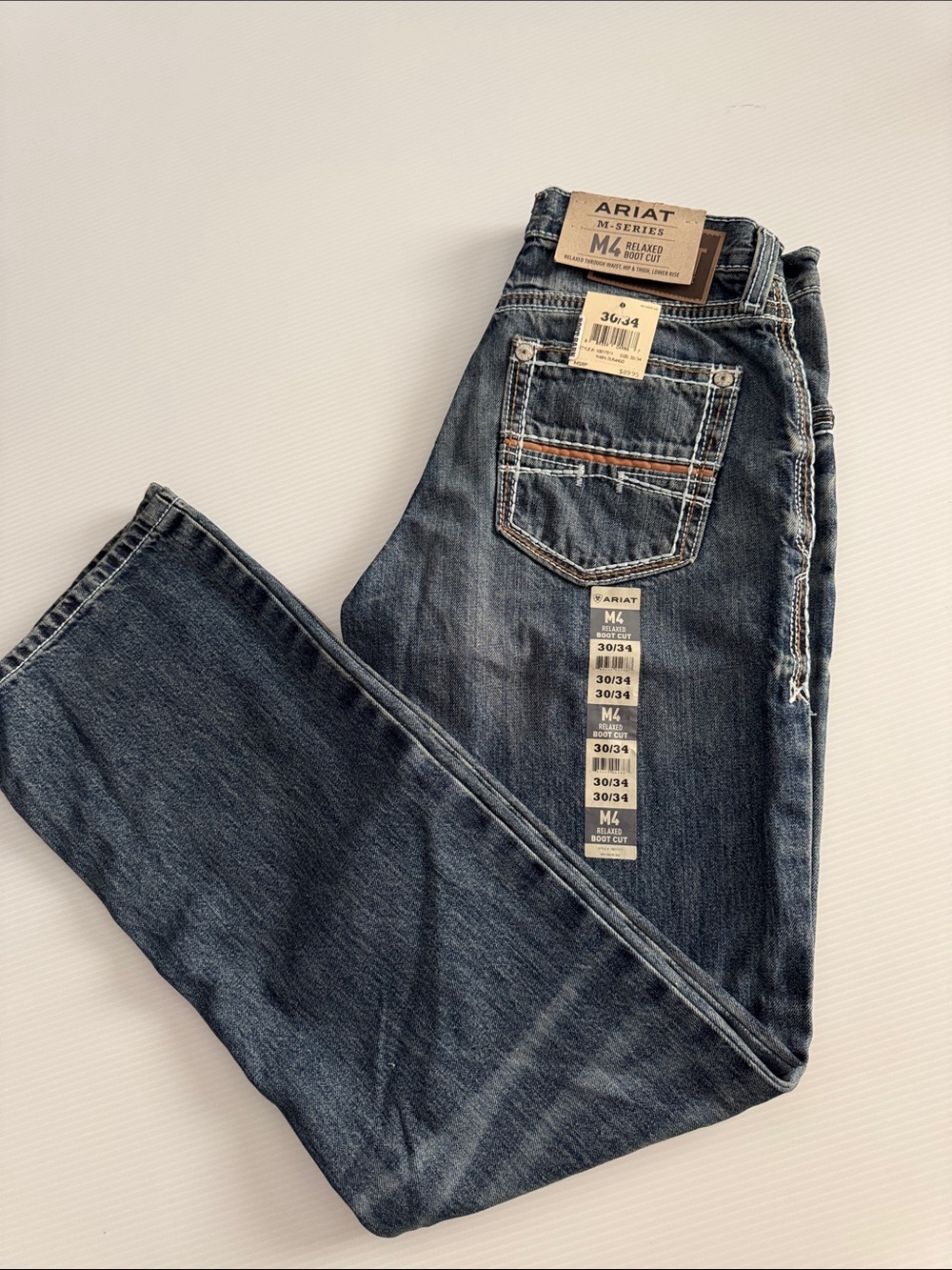Ariat Men’s Bootcut Jeans in Dark Blue Wash